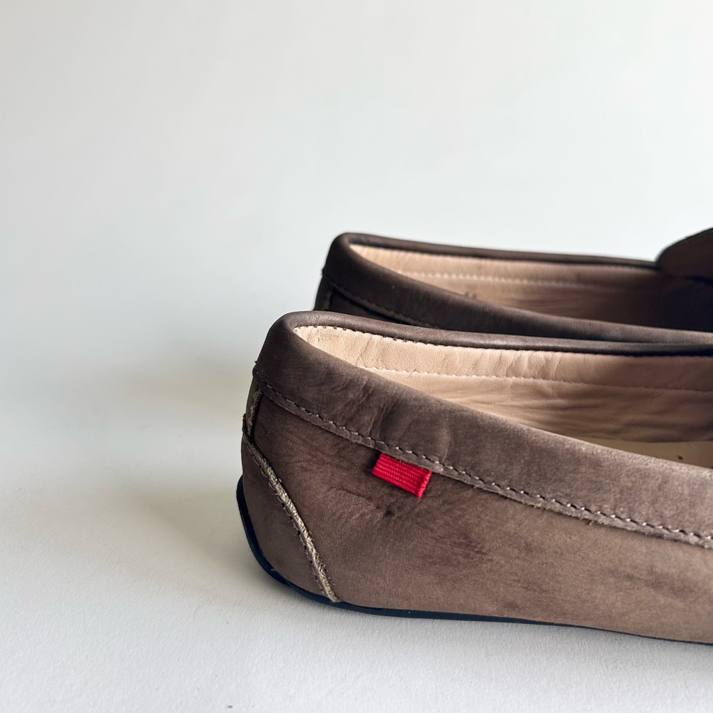 Marc Joseph Brown Suede Penny Loafers - Picture 3 of 16